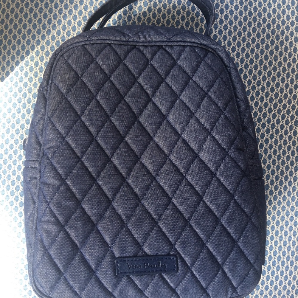 Vera Bradley Denim Lunch Bag Moonlight Navy